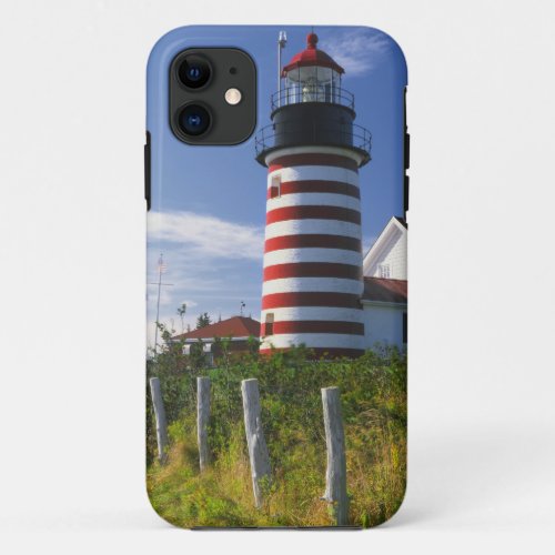 USA Maine Lubec West Quoddy Head Lighthouse iPhone 11 Case