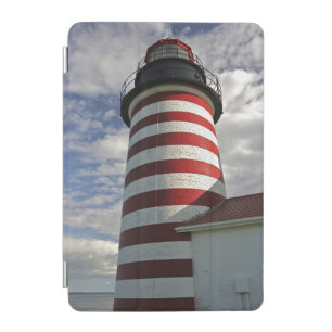 USA, Maine, Lubec. West Quoddy Head LIghthouse iPad Mini Cover