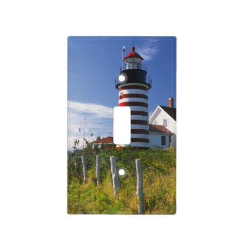 USA Maine Lubec West Quoddy Head Lighthouse Light Switch Cover