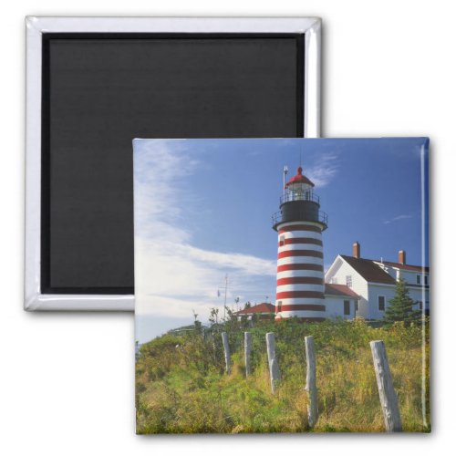 USA Maine Lubec West Quoddy Head Lighthouse Magnet