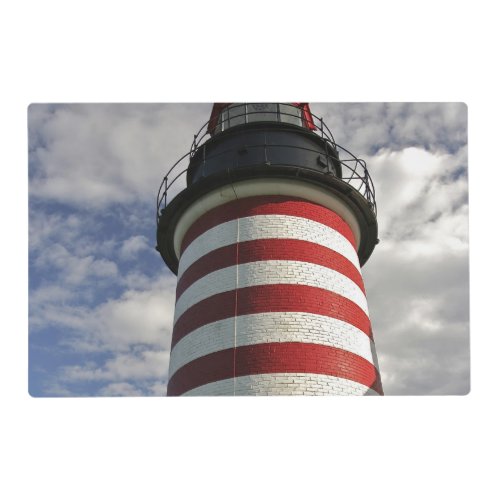 USA Maine Lubec West Quoddy Head LIghthouse Placemat