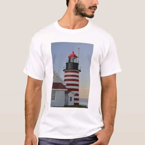 USA Maine Lubec West Quoddy Head Lighthouse T_Shirt