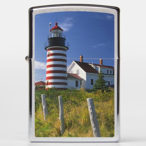 USA Maine Lubec West Quoddy Head Lighthouse Zippo Lighter