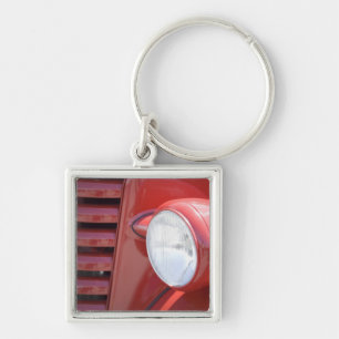 USA, Maine, Owl's Head. Headlight and partial Keychain