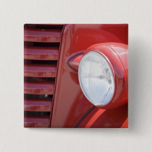 USA, Maine, Owl's Head. Headlight and partial Pinback Button