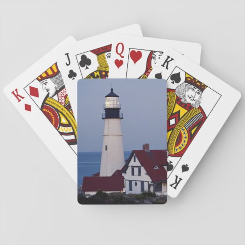 USA Maine Portland Cape Elizabeth Lighthouse Poker Cards