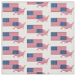USA MAP | American Flag | Stars and Stripes Fabric