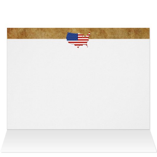 USA map Cards (Inside Horizontal (Top))