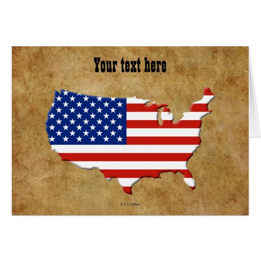 USA map Cards (Front Horizontal)