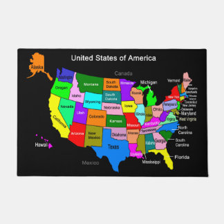 USA Map Doormat