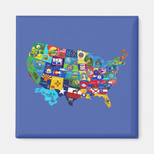 USA Map Magnet