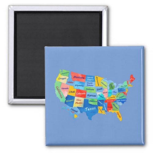 USA Map Magnet