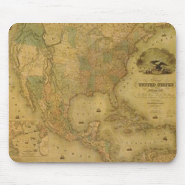 USA Map Mouse Pad (Front)