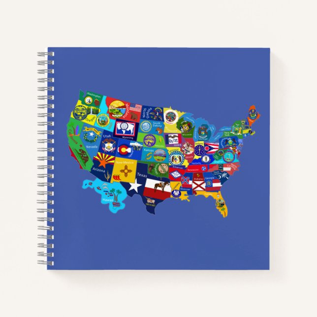 USA Map Notebook (Front)