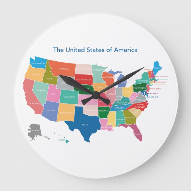 USA map on clock (Front)