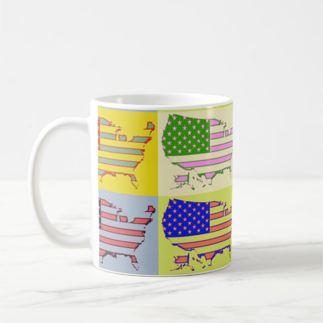 USA Map - Pop Coffee Mug (Left)