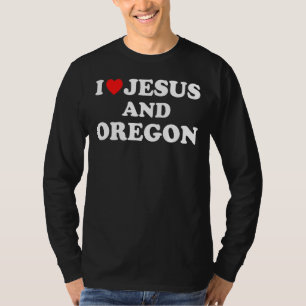 Usa Map Proud Christian I Love Jesus And Oregon 1 T-Shirt