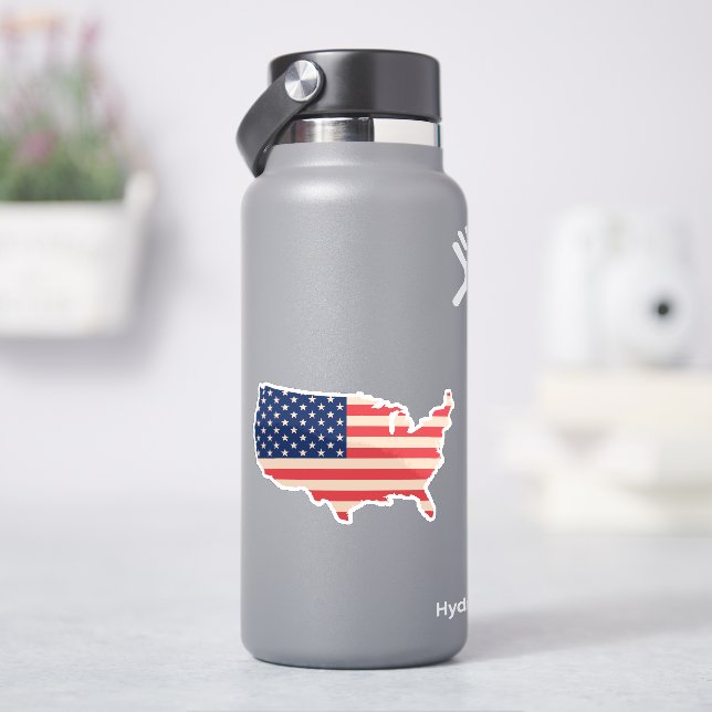 USA map Sticker (HydroFlask)