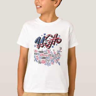 USA Map U.S. states America T-Shirt
