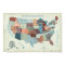 USA Map with States in Words