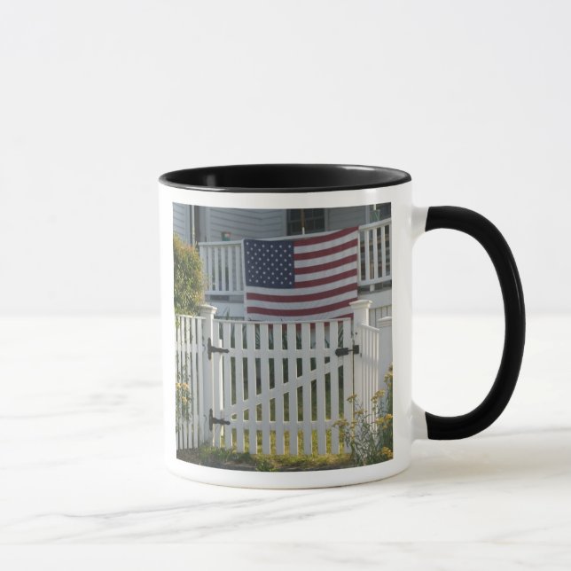 USA, Massachusettes, Gloucester: Patriotic Fence Mug (Right)
