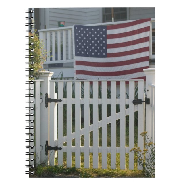 USA, Massachusettes, Gloucester: Patriotic Fence Notebook (Front)