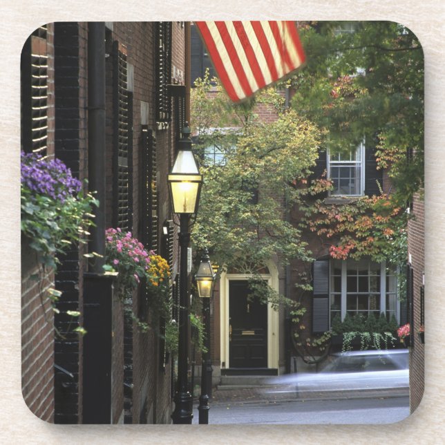 USA, Massachusetts, Boston, Beacon Hill. Beverage Coaster (Front)