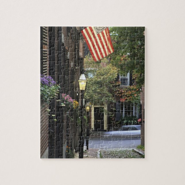 USA, Massachusetts, Boston, Beacon Hill. Jigsaw Puzzle (Vertical)