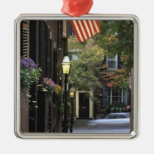USA Massachusetts Boston Beacon Hill Metal Ornament