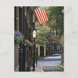 USA, Massachusetts, Boston, Beacon Hill. Postcard