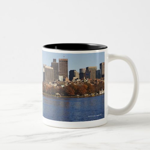 USA Massachusetts Boston skyline 2 Two_Tone Coffee Mug
