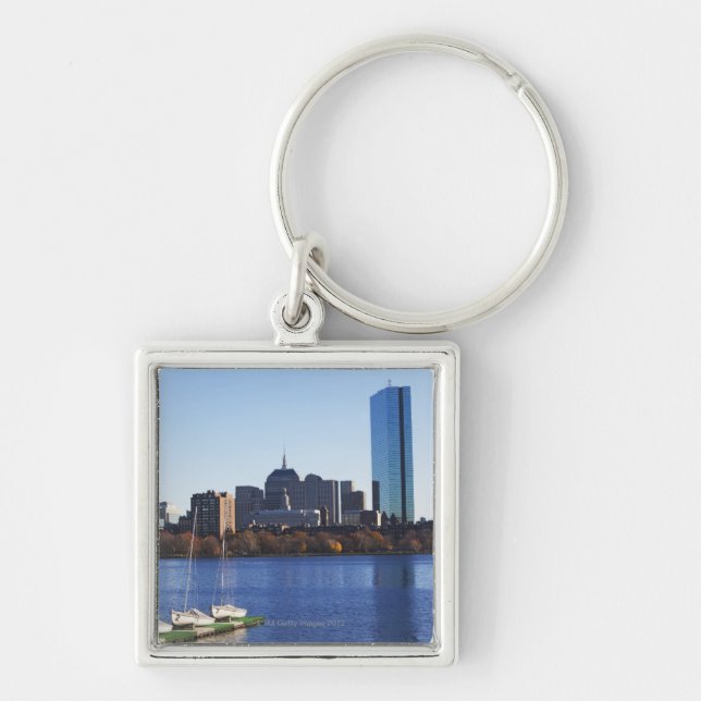 USA, Massachusetts, Boston skyline Keychain (Front)