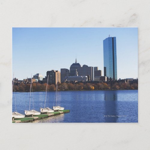 USA Massachusetts Boston skyline Postcard