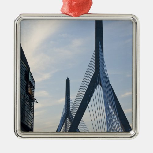 USA Massachusetts Boston The Zakim Bridge 2 Metal Ornament