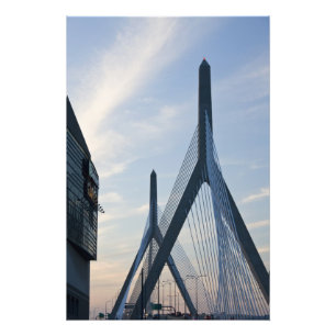USA, Massachusetts, Boston. The Zakim Bridge. 2 Photo Print