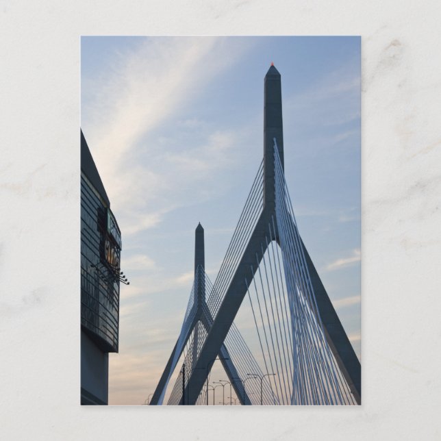 USA, Massachusetts, Boston. The Zakim Bridge. 2 Postcard (Front)
