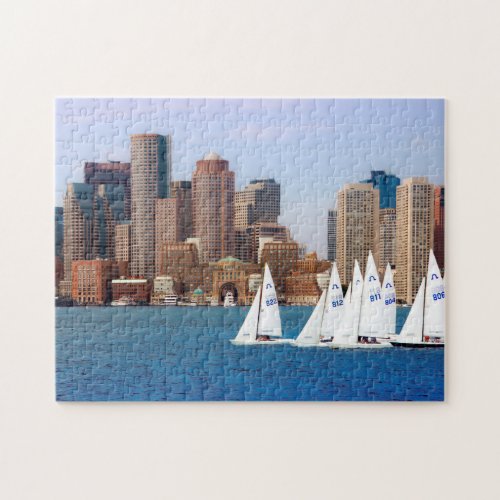 USA Massachusetts Boston Waterfront Skyline 4 Jigsaw Puzzle