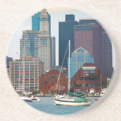 USA Massachusetts Boston Waterfront Skyline Coaster