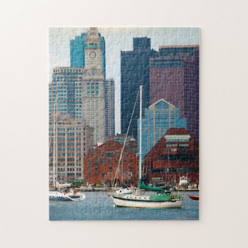 USA Massachusetts Boston Waterfront Skyline Jigsaw Puzzle