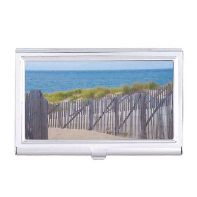 USA, Massachusetts. Dunes And Path Business Card Case (Front)