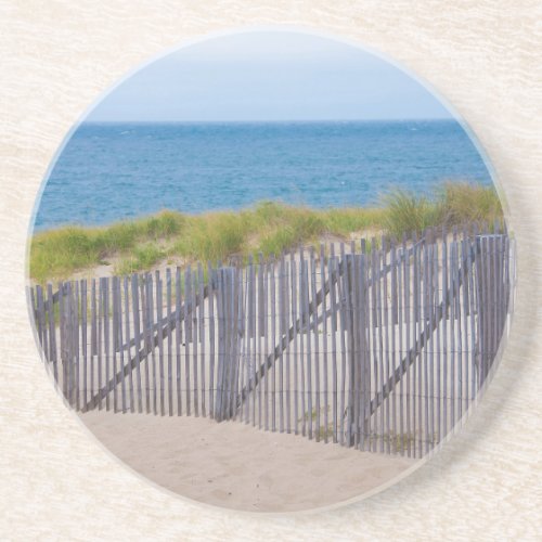 USA Massachusetts Dunes And Path Drink Coaster