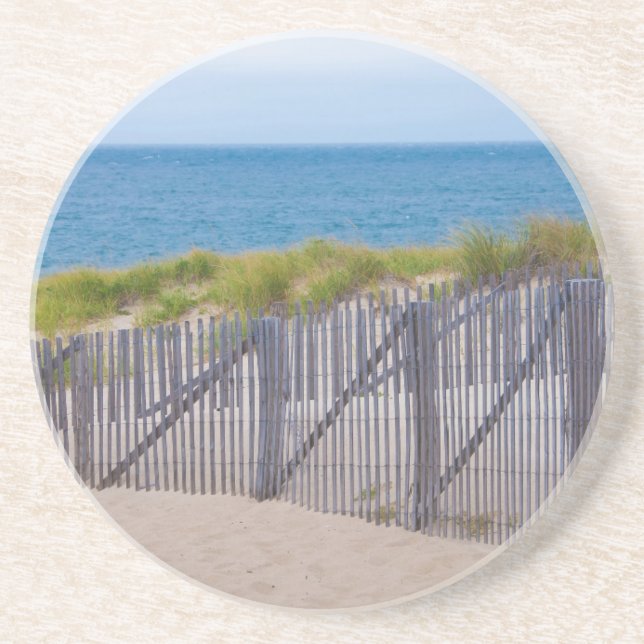 USA, Massachusetts. Dunes And Path Drink Coaster (Front)
