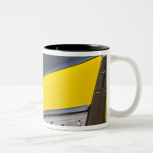USA, Massachusetts, Gloucester. Detail of 1957 Two-Tone Coffee Mug