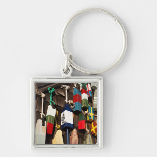 USA, Massachusetts, Gloucester, Lobster Buoys 2 Keychain