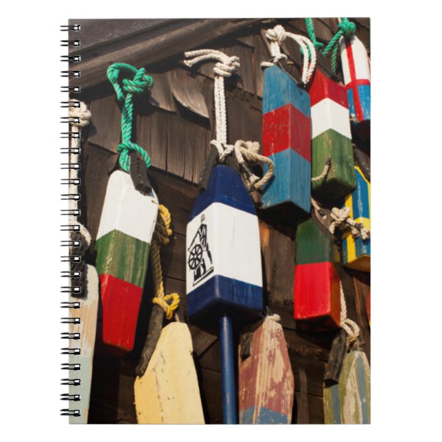 USA, Massachusetts, Gloucester, Lobster Buoys 2 Notebook (Front)