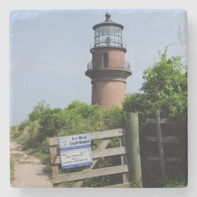 USA, Massachusetts, Martha's Vineyard, Aquinnah. Stone Coaster (Front)