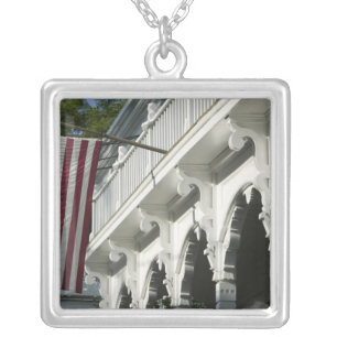 USA, MASSACHUSETTS, Martha's Vineyard: Silver Plated Necklace