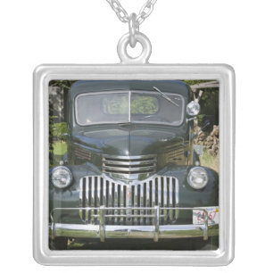 USA, MASSACHUSETTS, Martha's Vineyard: West 4 Silver Plated Necklace