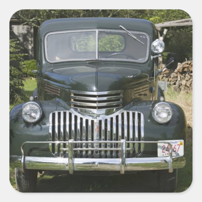 USA, MASSACHUSETTS, Martha's Vineyard: West 4 Square Sticker (Front)