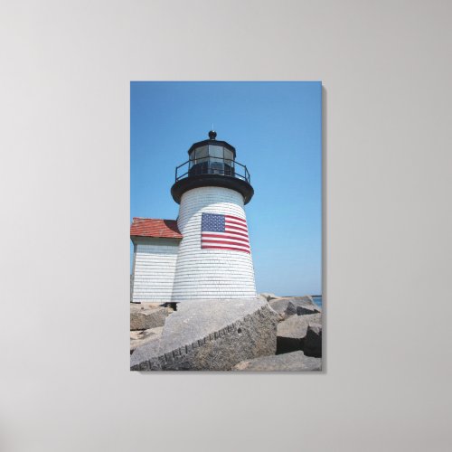 USA Massachusetts Nantucket Brant Point Canvas Print